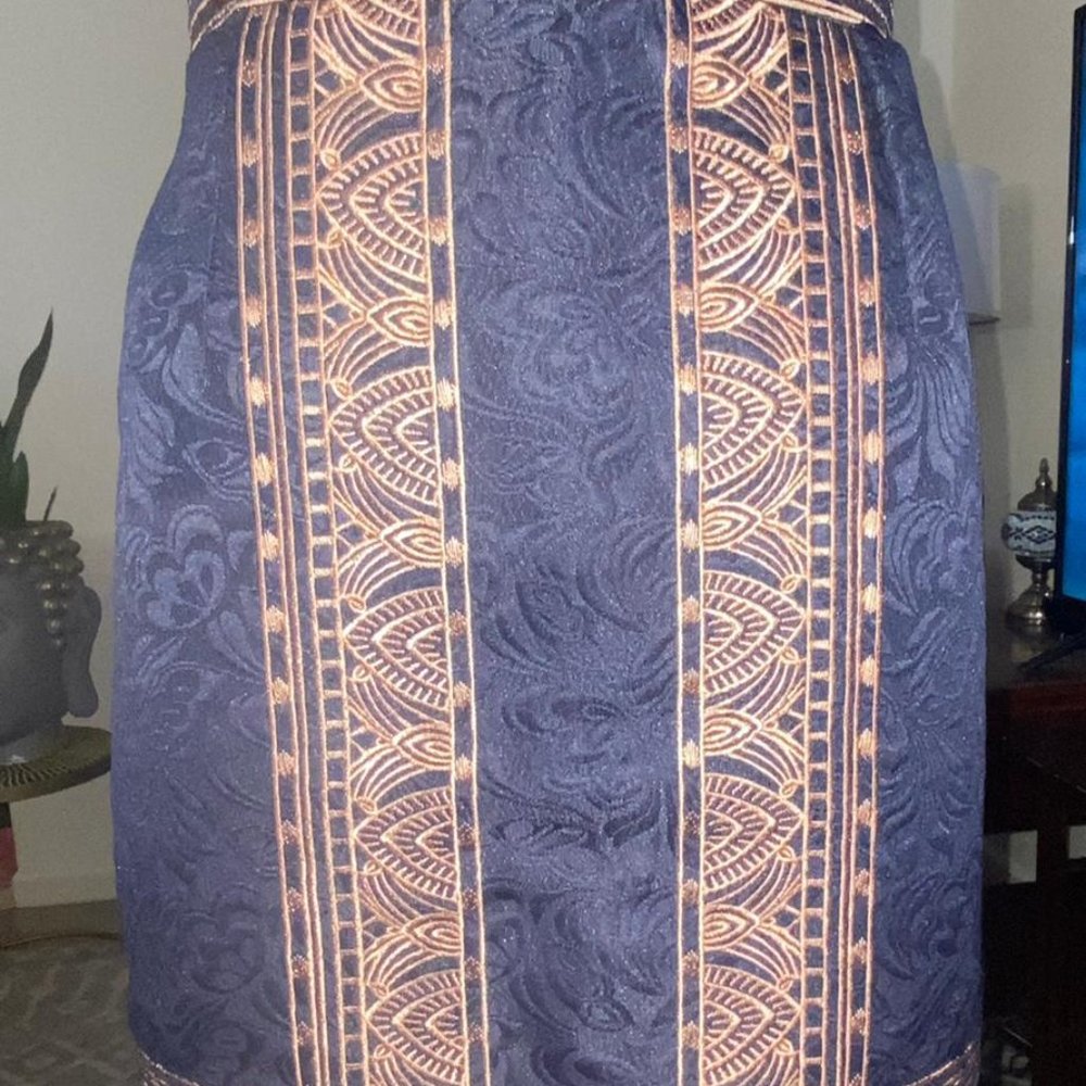 Navy Women Embroidered Mini Dress  (NWT) - Picture 11 of 16